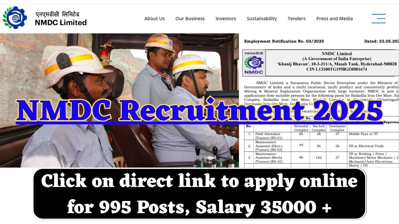 NMDC Recruitment 2025