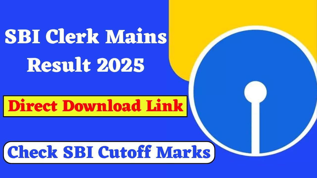 SBI Clerk Mains Result 2025