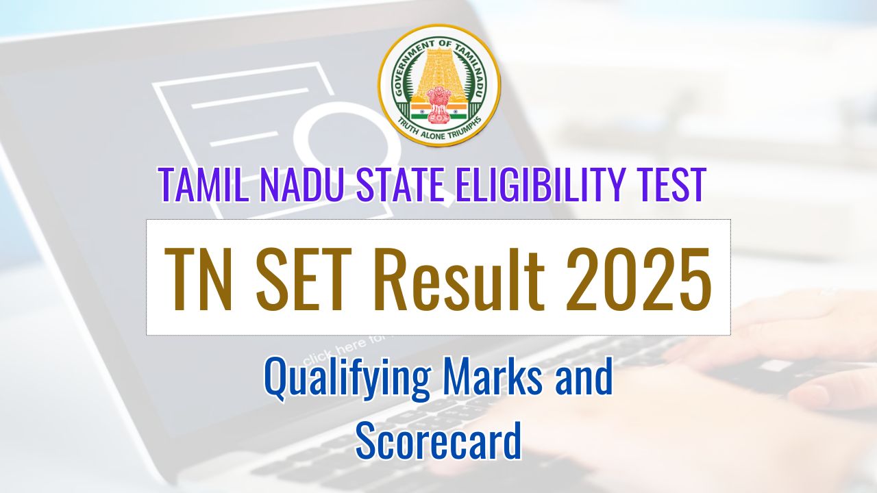 Tamil Nadu TN SET Result 2025