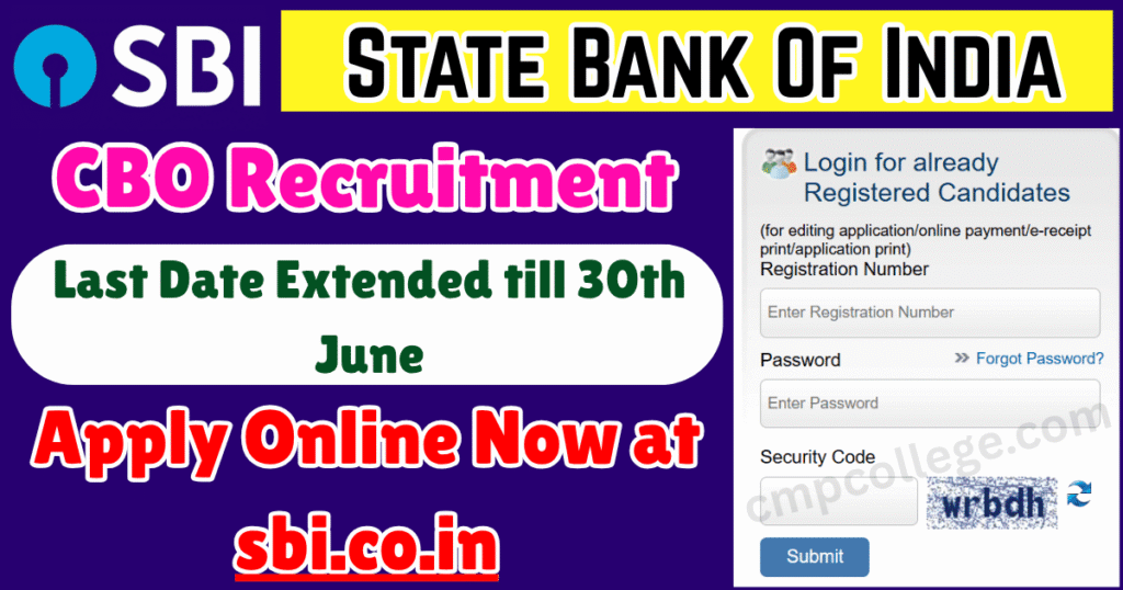 SBI CBO Recruitment 2025