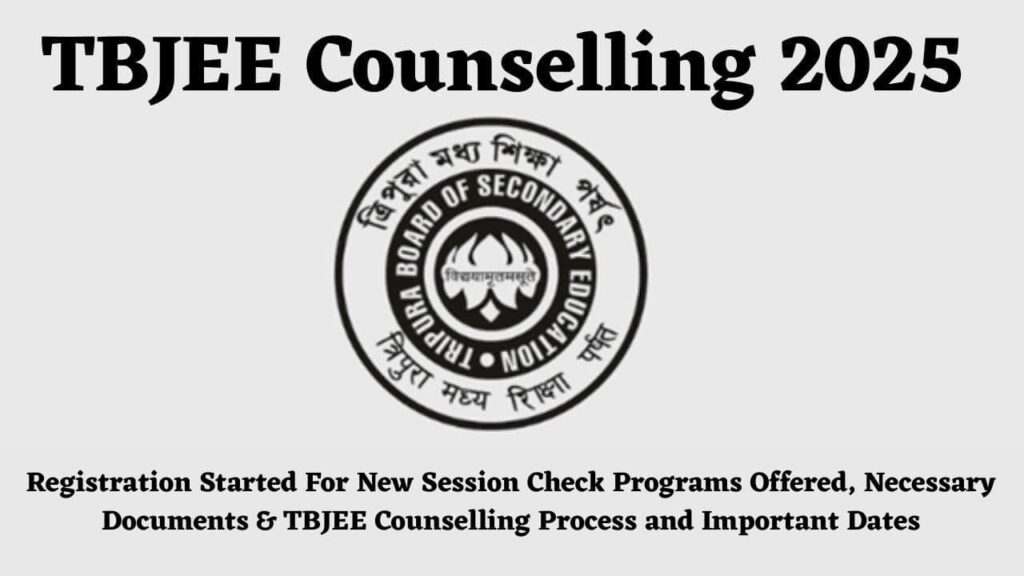 TBJEE Counselling 2025